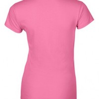 SKT042 cerise 071 short sleeved women' s round neck collar t-shirt 76000L quick personal printed logo pattern letters women' s tee breathable tshirts supplier price side view